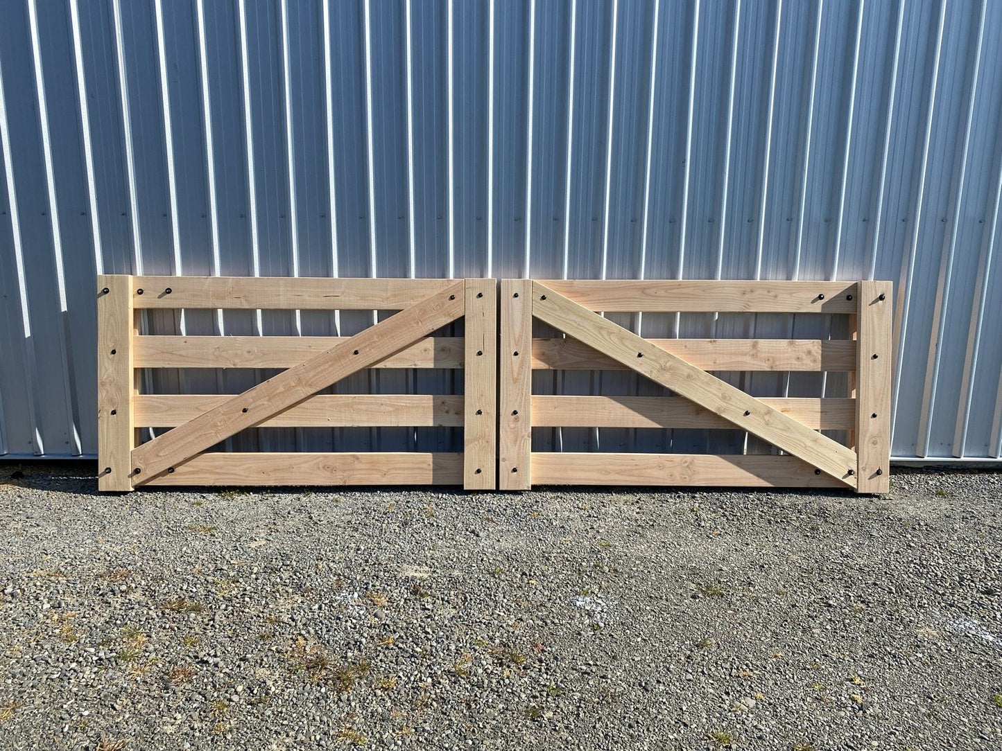 Leeston 4 rail - Farm entry gates 3600-4200mm x 1020 high