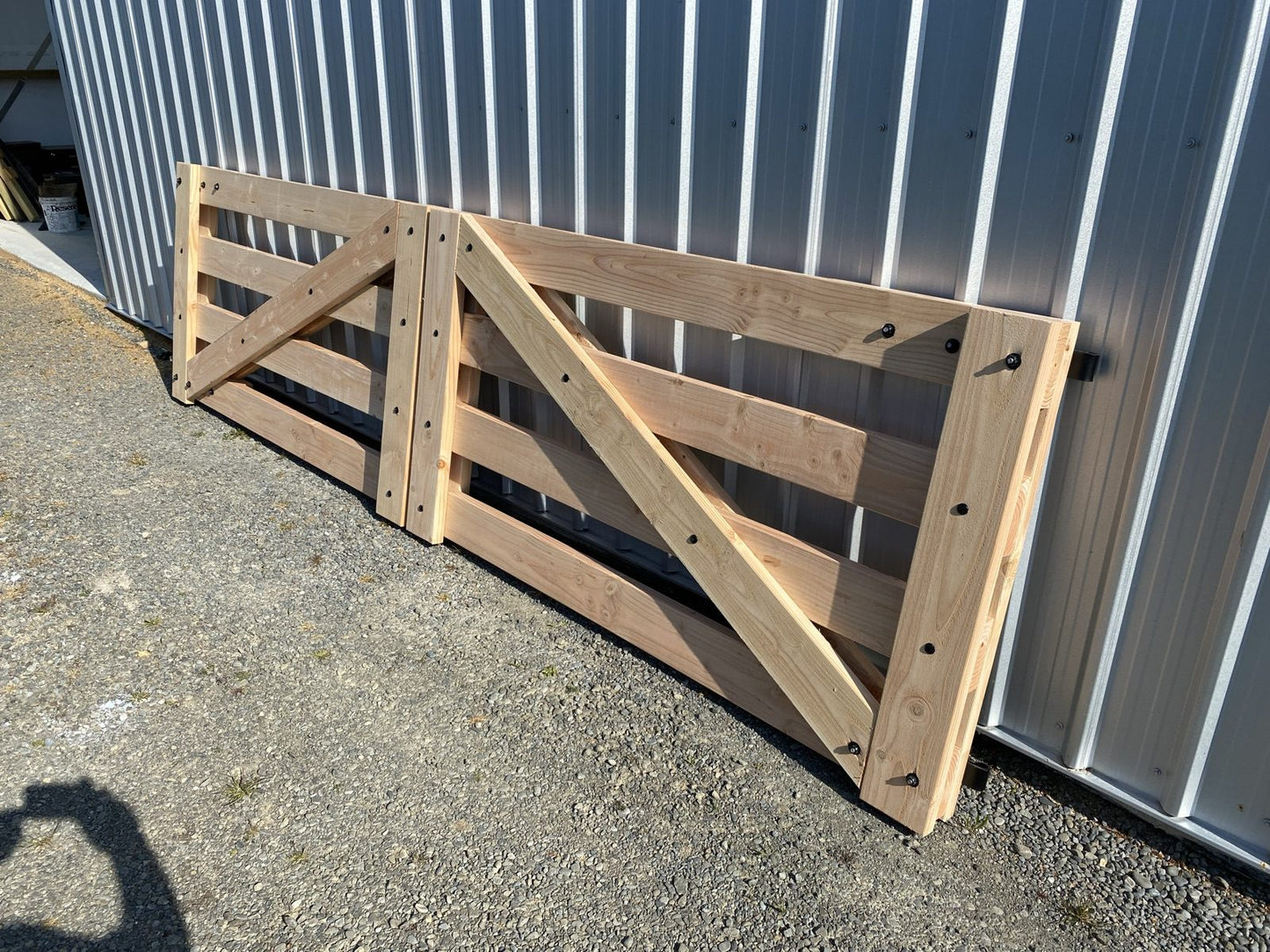 Leeston 4 rail - Farm entry gates 3600-4200mm x 1020 high