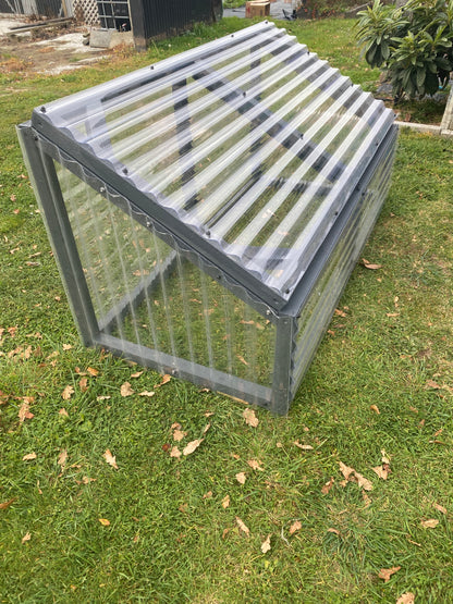 Timber polycarbonate greenhouse seed raising