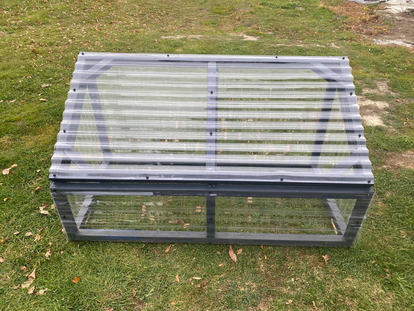 Timber polycarbonate greenhouse seed raising