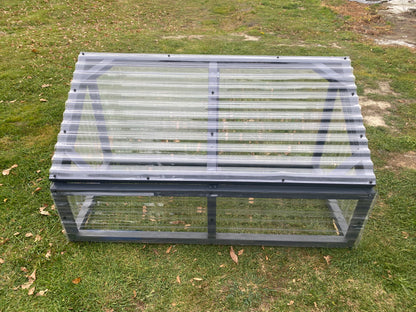 Timber polycarbonate greenhouse seed raising