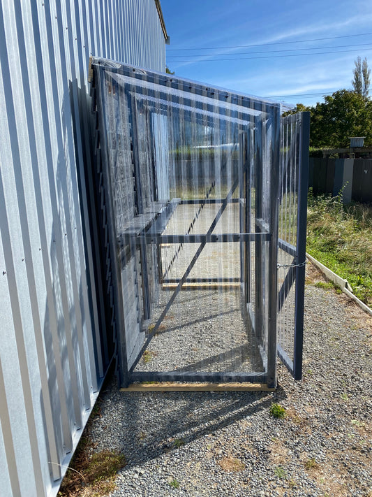 Lean-to-Timber polycarbonate greenhouse