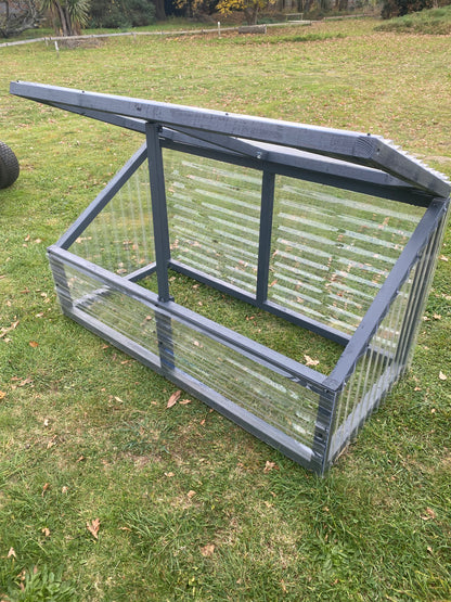 Timber polycarbonate greenhouse seed raising
