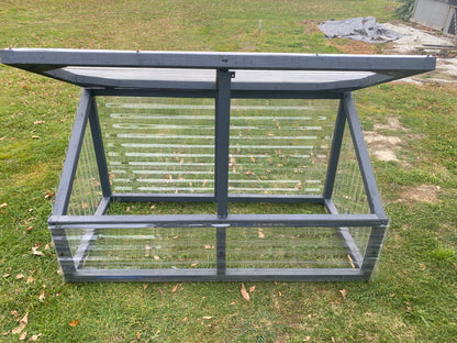 Timber polycarbonate greenhouse seed raising