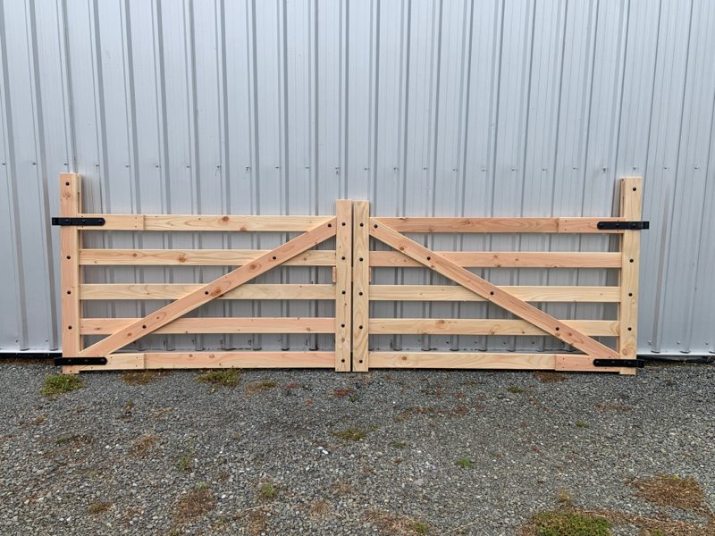 Wooden Farm style entry gates