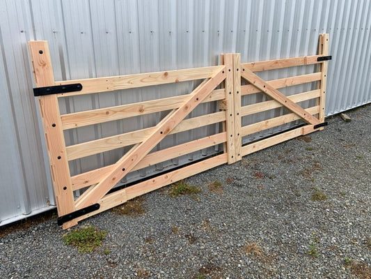 Wooden Farm style entry gates